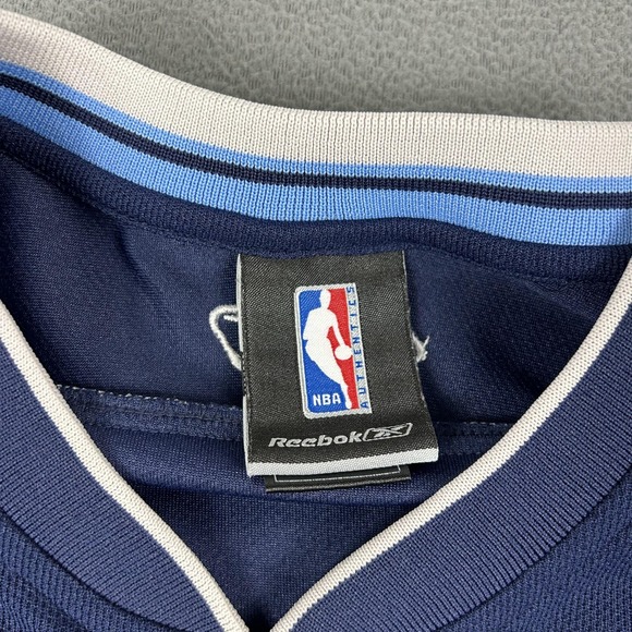 Utah Jazz Shirt Mens‎ Large Navy Blue NBA Basketball Reebok Long Sleeve Pullover - Picture 5 of 9